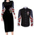 American Skull Couples Matching Long Sleeve Bodycon Dress and Long Sleeve Button Shirts In Gun We Trust DT01 - The Mazicc - S - S - Black