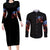 American Skull Couples Matching Long Sleeve Bodycon Dress and Long Sleeve Button Shirts One Day I Gonna Fuck It All DT01 - The Mazicc - S - S - Black