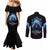 American Skull Couples Matching Mermaid Dress and Long Sleeve Button Shirts I Talk I Smile But Be Carefull When I Silent DT01 - The Mazicc - S - S - Black