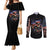 American Skull Couples Matching Mermaid Dress and Long Sleeve Button Shirts Nice To Meet You Im The Coach DT01 - The Mazicc - S - S - Black