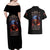 American Skull Couples Matching Off Shoulder Maxi Dress and Hawaiian Shirt One Day I Gonna Fuck It All DT01 - The Mazicc - S - S - Black