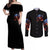 American Skull Couples Matching Off Shoulder Maxi Dress and Long Sleeve Button Shirts One Day I Gonna Fuck It All DT01 - The Mazicc - S - S - Black