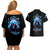 American Skull Couples Matching Off Shoulder Short Dress and Hawaiian Shirt I Talk I Smile But Be Carefull When I Silent DT01 - The Mazicc - S - S - Black