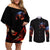 American Skull Couples Matching Off Shoulder Short Dress and Long Sleeve Button Shirt One Day I Gonna Fuck It All DT01 - The Mazicc - S - S - Black