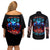 American Skull Couples Matching Off Shoulder Short Dress and Long Sleeve Button Shirts Nice To Meet You Im The Coach DT01 - The Mazicc - S - S - Black