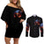 American Skull Couples Matching Off Shoulder Short Dress and Long Sleeve Button Shirts One Day I Gonna Fuck It All DT01 - The Mazicc - S - S - Black