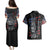 American Skull Couples Matching Puletasi Dress and Hawaiian Shirt In Gun We Trust DT01 - The Mazicc - S - S - Black