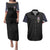 American Skull Couples Matching Puletasi Dress and Hawaiian Shirt In Gun We Trust DT01 - The Mazicc - S - S - Black