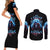 American Skull Couples Matching Short Sleeve Bodycon Dress and Long Sleeve Button Shirts I Talk I Smile But Be Carefull When I Silent DT01 - The Mazicc - S - S - Black