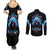 American Skull Couples Matching Summer Maxi Dress and Long Sleeve Button Shirts I Talk I Smile But Be Carefull When I Silent DT01 - The Mazicc - S - S - Black