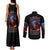 American Skull Couples Matching Tank Maxi Dress and Long Sleeve Button Shirts One Day I Gonna Fuck It All DT01 - The Mazicc - S - S - Black