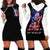 American Skull Hoodie Dress American Live It Love It Or Get The Hell Out DT01 - The Mazicc - XS - Black -