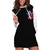 American Skull Hoodie Dress American Live It Love It Or Get The Hell Out DT01 - The Mazicc - XS - Black -