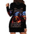 American Skull Hoodie Dress One Day I Gonna Fuck It All DT01 - The Mazicc - XS - Black -