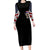 American Skull Long Sleeve Bodycon Dress In Gun We Trust DT01 - The Mazicc - Long Dress - S - Black