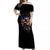 American Skull Off Shoulder Maxi Dress Nice To Meet You Im The Coach DT01 - The Mazicc - Women - S - Black