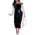 American Skull Off The Shoulder Long Sleeve Dress American Live It Love It Or Get The Hell Out DT01 - The Mazicc - Women - S - Black