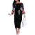 American Skull Off The Shoulder Long Sleeve Dress In Gun We Trust DT01 - The Mazicc - Women - S - Black