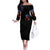 American Skull Off The Shoulder Long Sleeve Dress One Day I Gonna Fuck It All DT01 - The Mazicc - Women - S - Black