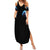 American Skull Summer Maxi Dress I Talk I Smile But Be Carefull When I Silent DT01 - The Mazicc - Women - S - Black