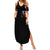 American Skull Summer Maxi Dress One Day I Gonna Fuck It All DT01 - The Mazicc - Women - S - Black