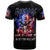 American Skull T Shirt American Live It Love It Or Get The Hell Out DT01 - The Mazicc - Adult - S - Black