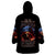 American Skull Wearable Blanket Hoodie One Day I Gonna Fuck It All DT01 - The Mazicc - Adult - One Size - Black