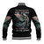 Angel Skull Baseball Jacket She Whispered Back Iam The Storm DT01 - The Mazicc - Unisex - S - Black