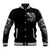 Angel Skull Baseball Jacket She Whispered Back Iam The Storm DT01 - The Mazicc - Unisex - S - Black