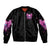 Angel Skull Bomber Jacket The Good Girl In Me Got Tired Of The Bullshit DT01 - The Mazicc - Unisex - S - Black