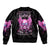 Angel Skull Bomber Jacket The Good Girl In Me Got Tired Of The Bullshit DT01 - The Mazicc - Unisex - S - Black