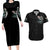 Angel Skull Couples Matching Long Sleeve Bodycon Dress and Hawaiian Shirt She Whispered Back Iam The Storm DT01 - The Mazicc - S - S - Black