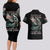 Angel Skull Couples Matching Long Sleeve Bodycon Dress and Hawaiian Shirt She Whispered Back Iam The Storm DT01 - The Mazicc - S - S - Black