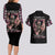 Angel Skull Couples Matching Long Sleeve Bodycon Dress and Hawaiian Shirt She Whispered Back Iam The Storm DT01 - The Mazicc - S - S - Black