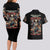 Angel Skull Couples Matching Long Sleeve Bodycon Dress and Hawaiian Shirt Sometimes An Angel Sometimes A Hellraiser DT01 - The Mazicc - S - S - Black