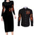 Angel Skull Couples Matching Long Sleeve Bodycon Dress and Long Sleeve Button Shirt Sometimes An Angel Sometimes A Hellrasier DT01 - The Mazicc - S - S - Black