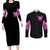 Angel Skull Couples Matching Long Sleeve Bodycon Dress and Long Sleeve Button Shirt The Good Girl In Me Got Tired Of The Bullshit DT01 - The Mazicc - S - S - Black