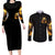 Angel Skull Couples Matching Long Sleeve Bodycon Dress and Long Sleeve Button Shirt Underestimate Me That 'll Be Fun DT01 - The Mazicc - S - S - Black