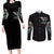 Angel Skull Couples Matching Long Sleeve Bodycon Dress and Long Sleeve Button Shirts She Whispered Back Iam The Storm DT01 - The Mazicc - S - S - Black