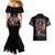 Angel Skull Couples Matching Mermaid Dress and Hawaiian Shirt She Whispered Back Iam The Storm DT01 - The Mazicc - S - S - Black