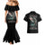 Angel Skull Couples Matching Mermaid Dress and Hawaiian Shirt She Whispered Back Iam The Storm DT01 - The Mazicc - S - S - Black