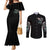 Angel Skull Couples Matching Mermaid Dress and Long Sleeve Button Shirts She Whispered Back Iam The Storm DT01 - The Mazicc - S - S - Black