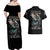 Angel Skull Couples Matching Off Shoulder Maxi Dress and Hawaiian Shirt She Whispered Back Iam The Storm DT01 - The Mazicc - S - S - Black