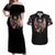 Angel Skull Couples Matching Off Shoulder Maxi Dress and Hawaiian Shirt She Whispered Back Iam The Storm DT01 - The Mazicc - S - S - Black