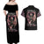 Angel Skull Couples Matching Off Shoulder Maxi Dress and Hawaiian Shirt She Whispered Back Iam The Storm DT01 - The Mazicc - S - S - Black