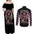 Angel Skull Couples Matching Off Shoulder Maxi Dress and Long Sleeve Button Shirts She Whispered Back Iam The Storm DT01 - The Mazicc - S - S - Black