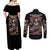 Angel Skull Couples Matching Off Shoulder Maxi Dress and Long Sleeve Button Shirts Sometimes An Angel Sometimes A Hellraiser DT01 - The Mazicc - S - S - Black