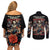 Angel Skull Couples Matching Off Shoulder Short Dress and Long Sleeve Button Shirt Sometimes An Angel Sometimes A Hellraiser DT01 - The Mazicc - S - S - Black