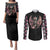 Angel Skull Couples Matching Puletasi Dress and Long Sleeve Button Shirts She Whispered Back Iam The Storm DT01 - The Mazicc - S - S - Black