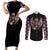 Angel Skull Couples Matching Short Sleeve Bodycon Dress and Long Sleeve Button Shirts She Whispered Back Iam The Storm DT01 - The Mazicc - S - S - Black